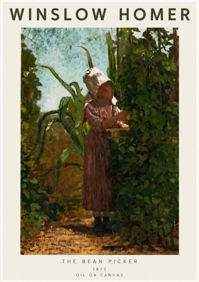 Winslow Homer The Bean Picker No4 - Affiche