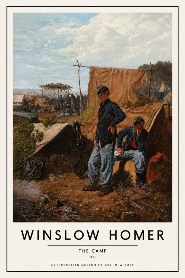 Winslow Homer The Camp No5 - Affiche