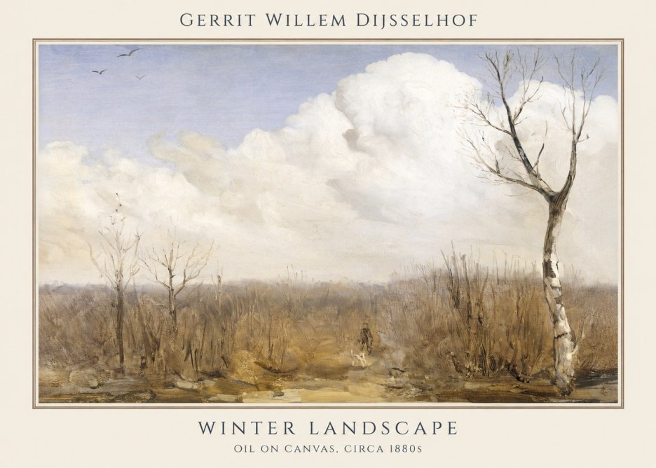 Gerrit Willem Dijsselhof Winter Landscape No1 - Affiche