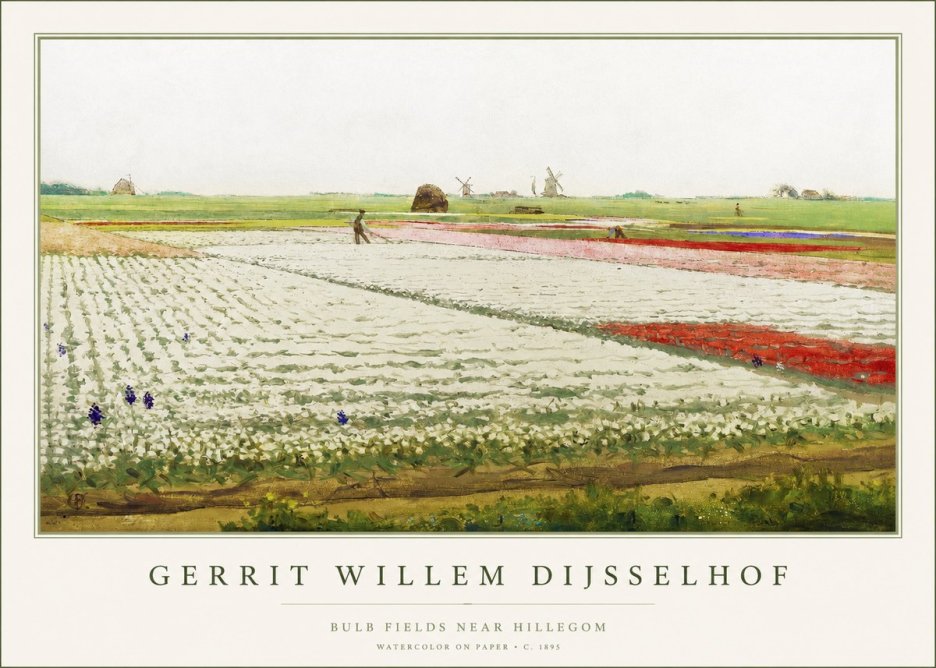 Gerrit Willem Dijsselhof Bulb Fields Near Hillegom No1 - Affiche