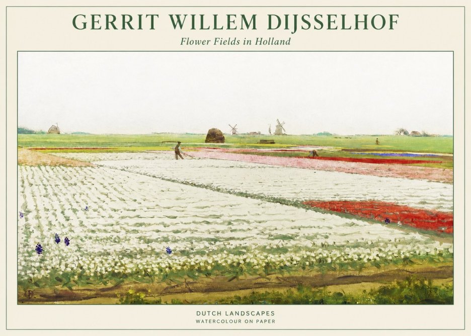 Gerrit Willem Dijsselhof Bulb Fields Near Hillegom No2 - Affiche