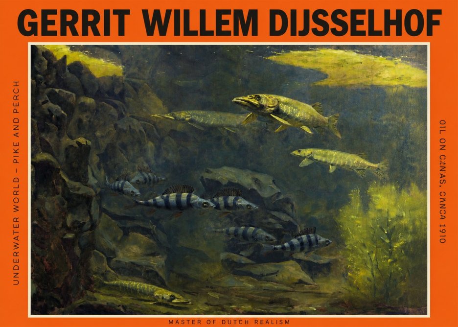 Gerrit Willem Dijsselhof Underwater Life No3 - Affiche