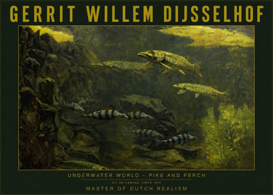 Gerrit Willem Dijsselhof Underwater Life No6 - Affiche