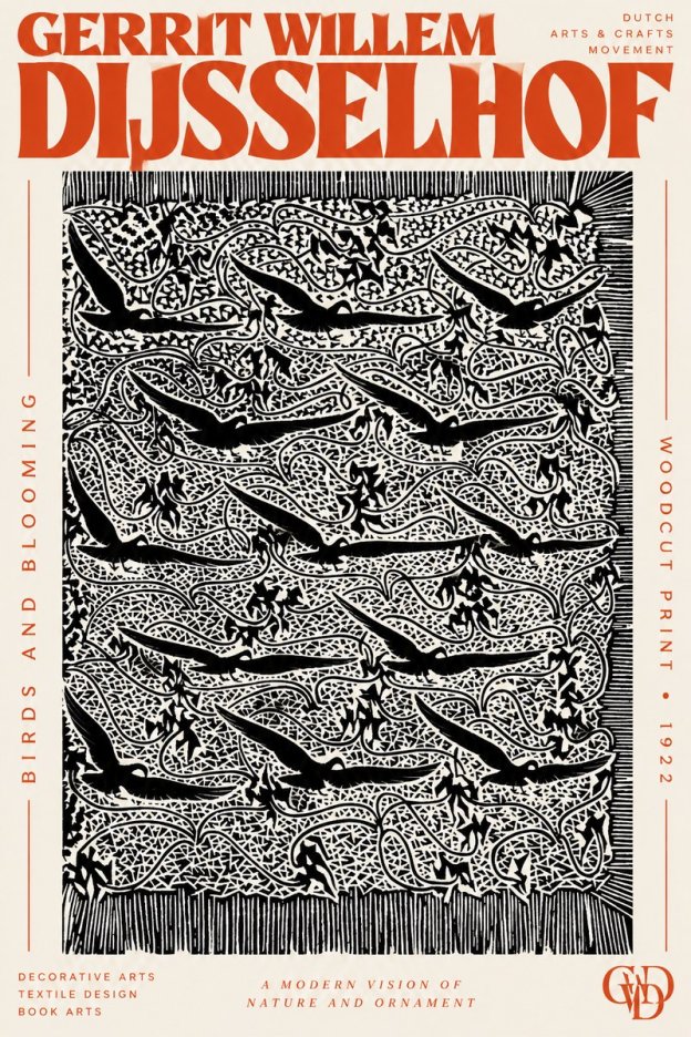 Gerrit Willem Dijsselhof Decorative Design No3 - Affiche