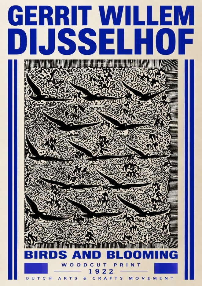 Gerrit Willem Dijsselhof Decorative Design No5 - Affiche