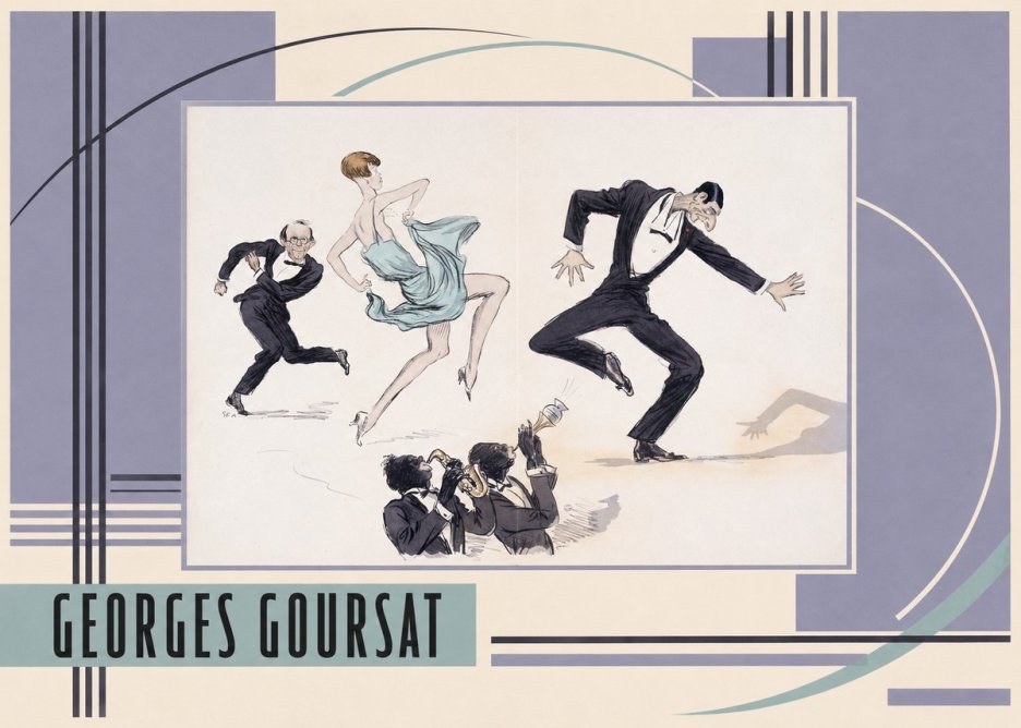 Georges Goursat Jazz Age Revelry No3 - Affiche