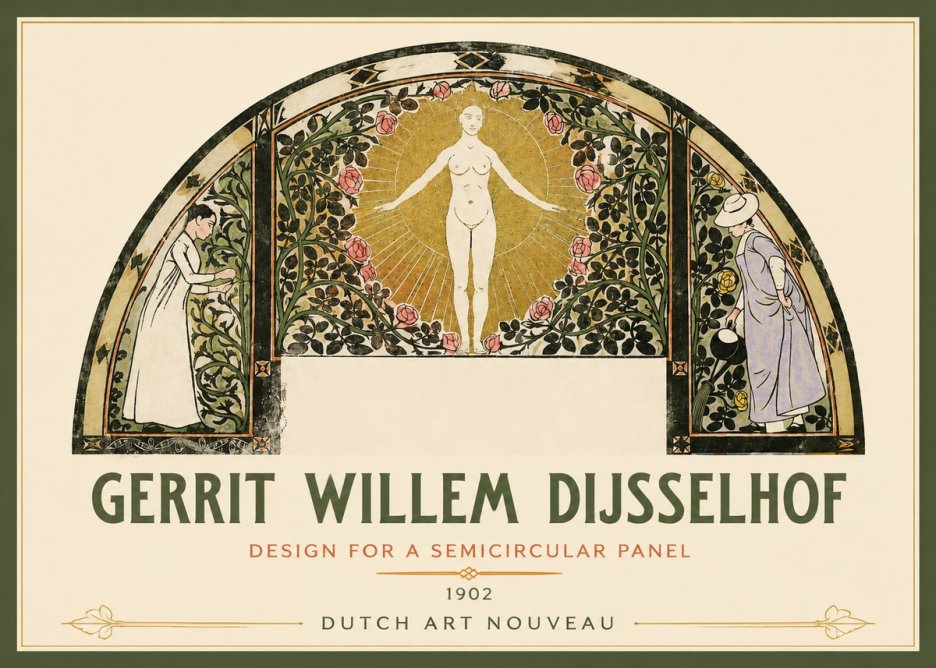 Gerrit Willem Dijsselhof Nature's Awakening No3 - Affiche