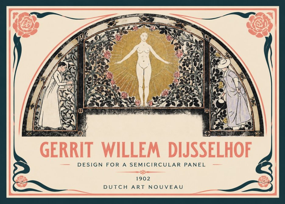 Gerrit Willem Dijsselhof Nature's Awakening No4 - Affiche