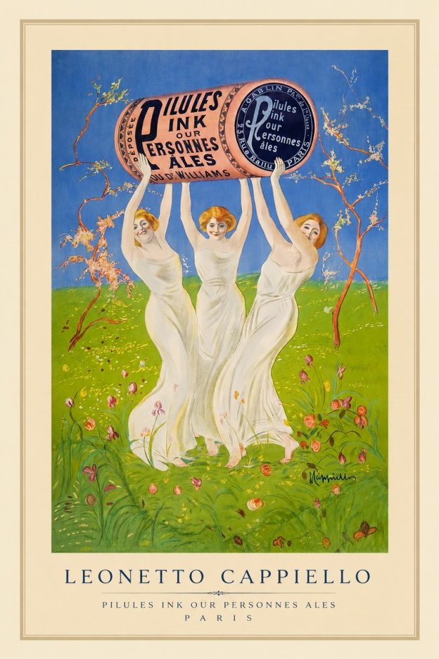 Leonetto Cappiello Pilules Ink Our Personnes Ales No1 - Affiche