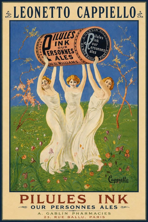 Leonetto Cappiello Pilules Ink Our Personnes Ales No5 - Affiche