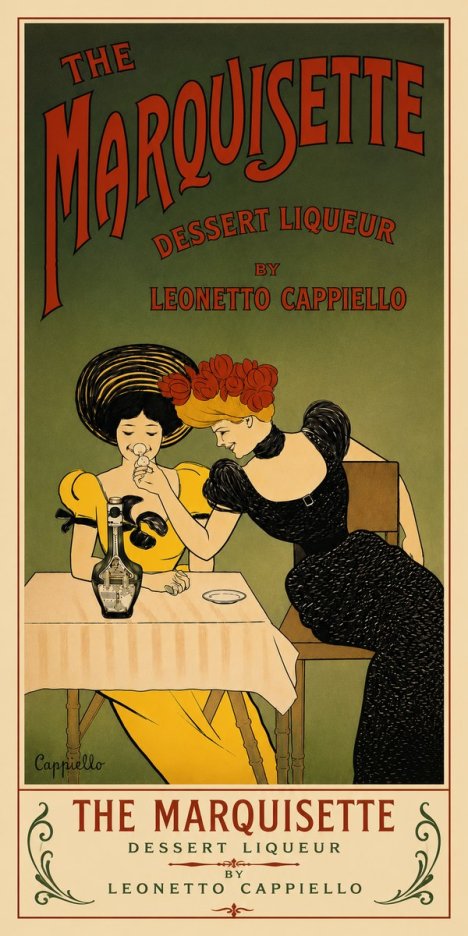 Leonetto Cappiello The Marquisette Dessert Liqueur No6 - Affiche