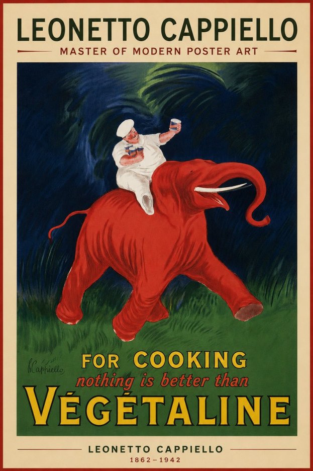 Leonetto Cappiello Végétaline No2 - Affiche
