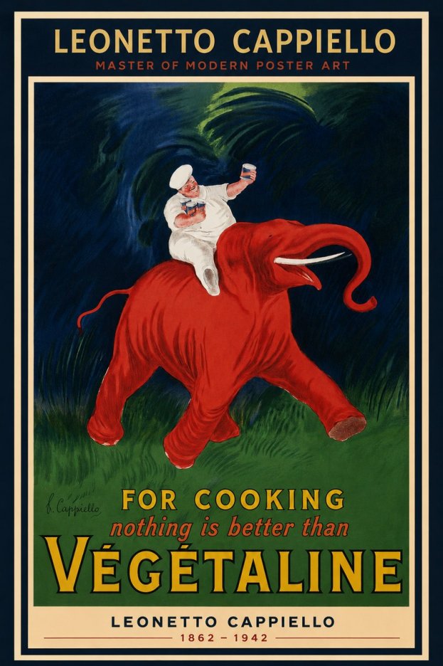 Leonetto Cappiello Végétaline No3 - Affiche