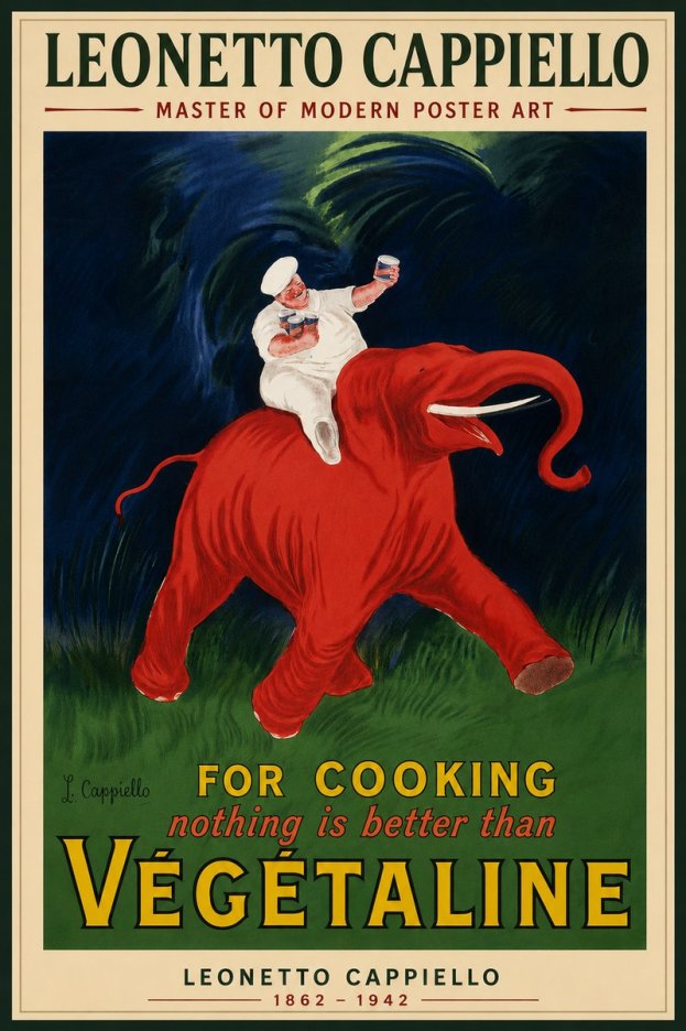Leonetto Cappiello Végétaline No4 - Affiche