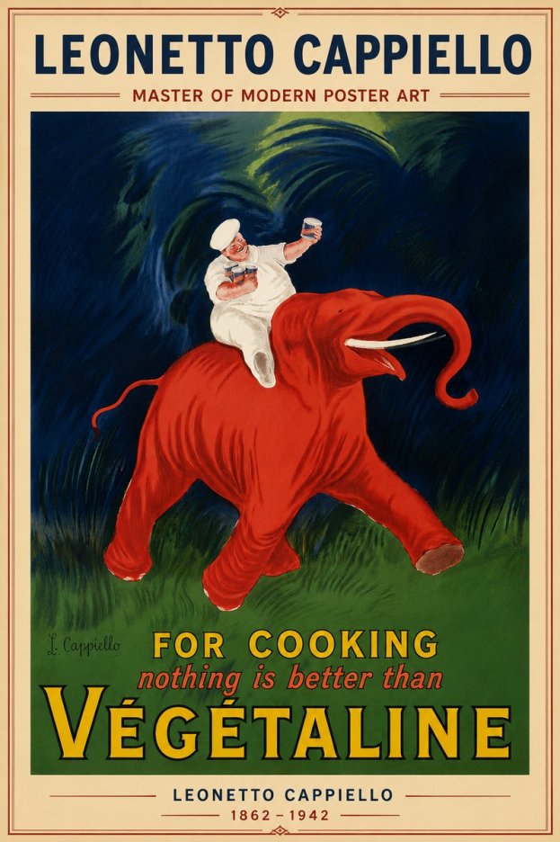 Leonetto Cappiello Végétaline No5 - Affiche