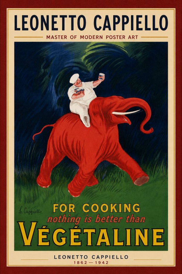 Leonetto Cappiello Végétaline No6 - Affiche