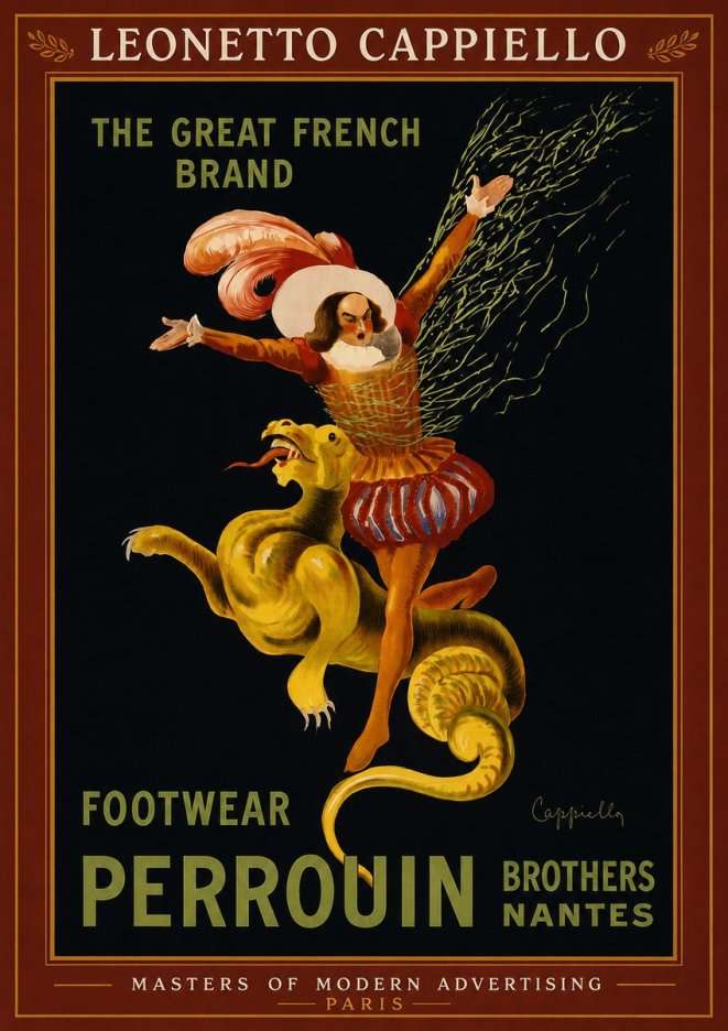 Leonetto Cappiello Footwear Perrouin No2 - Affiche