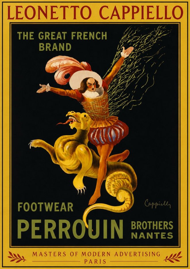 Leonetto Cappiello Footwear Perrouin No3 - Affiche