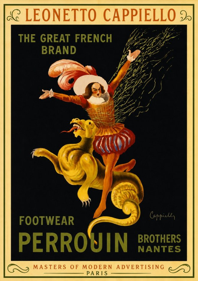 Leonetto Cappiello Footwear Perrouin No5 - Affiche