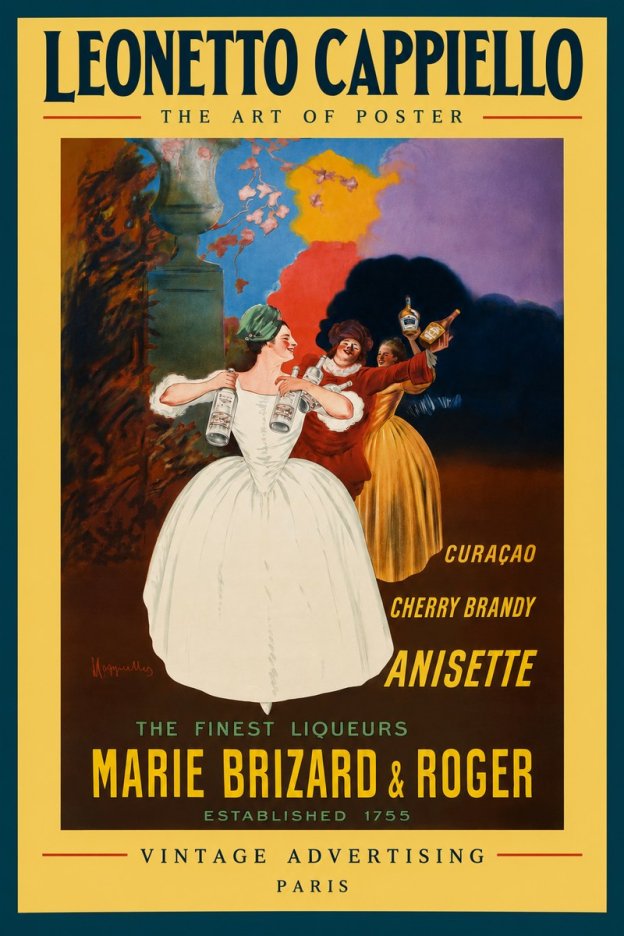 Leonetto Cappiello Marie Brizard & Roger - the Finest Liqueurs No3 - Affiche