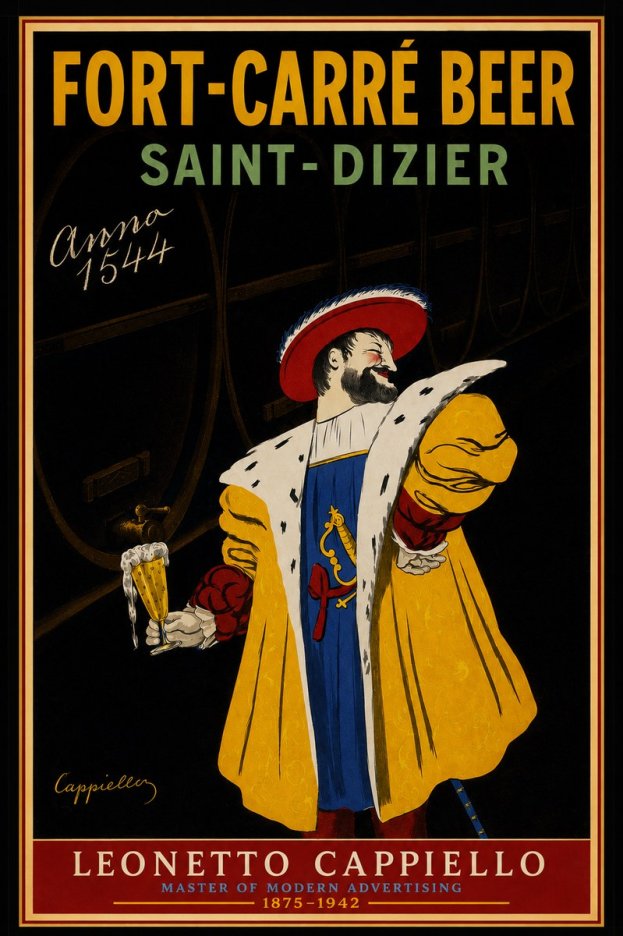 Leonetto Cappiello Fort-carré Beer Saint-dizier No3 - Affiche