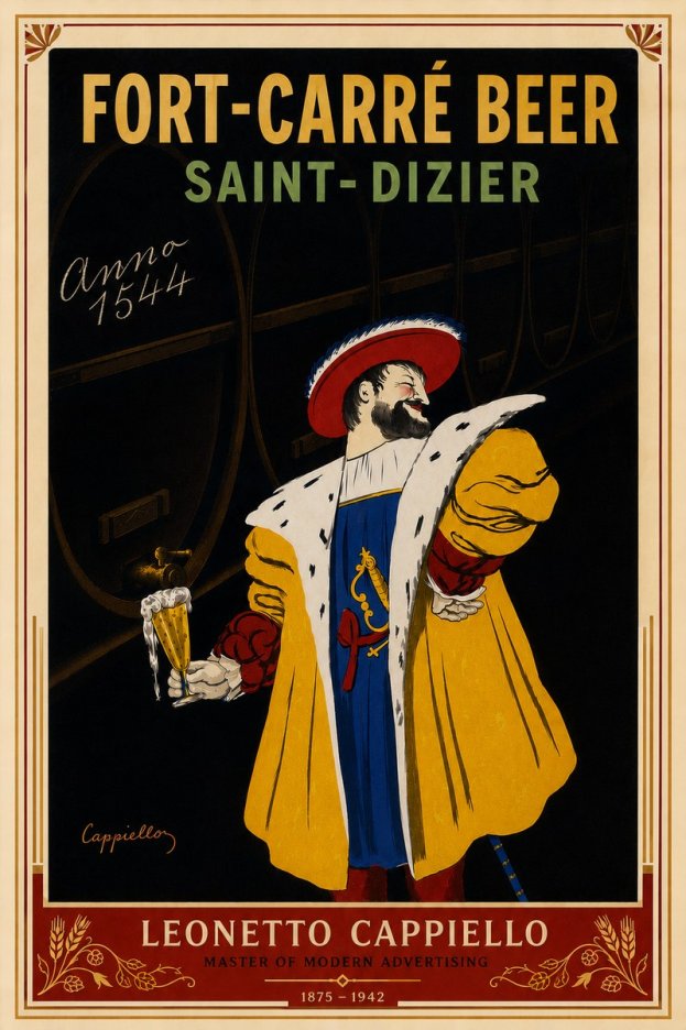 Leonetto Cappiello Fort-carré Beer Saint-dizier No6 - Affiche