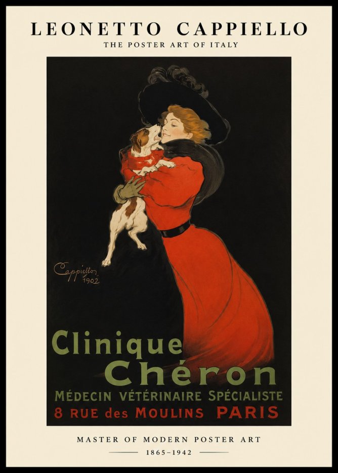 Leonetto Cappiello Clinique Chéron No1 - Affiche