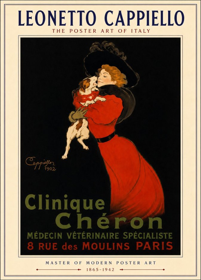 Leonetto Cappiello Clinique Chéron No5 - Affiche