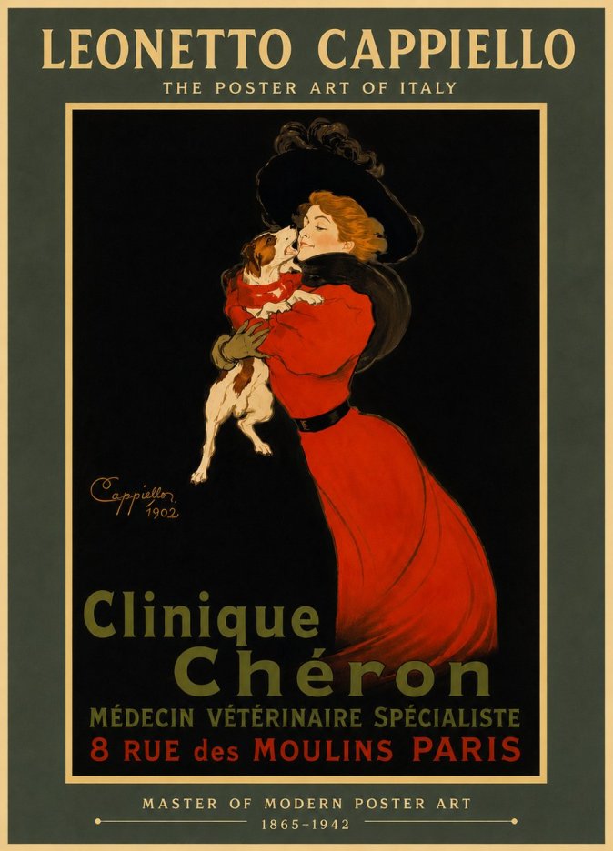 Leonetto Cappiello Clinique Chéron No6 - Affiche