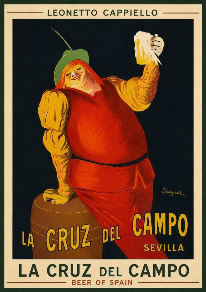 Leonetto Cappiello La Cruz Del Campo No3 - Affiche