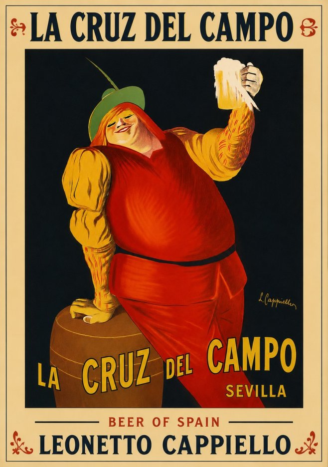 Leonetto Cappiello La Cruz Del Campo No5 - Affiche