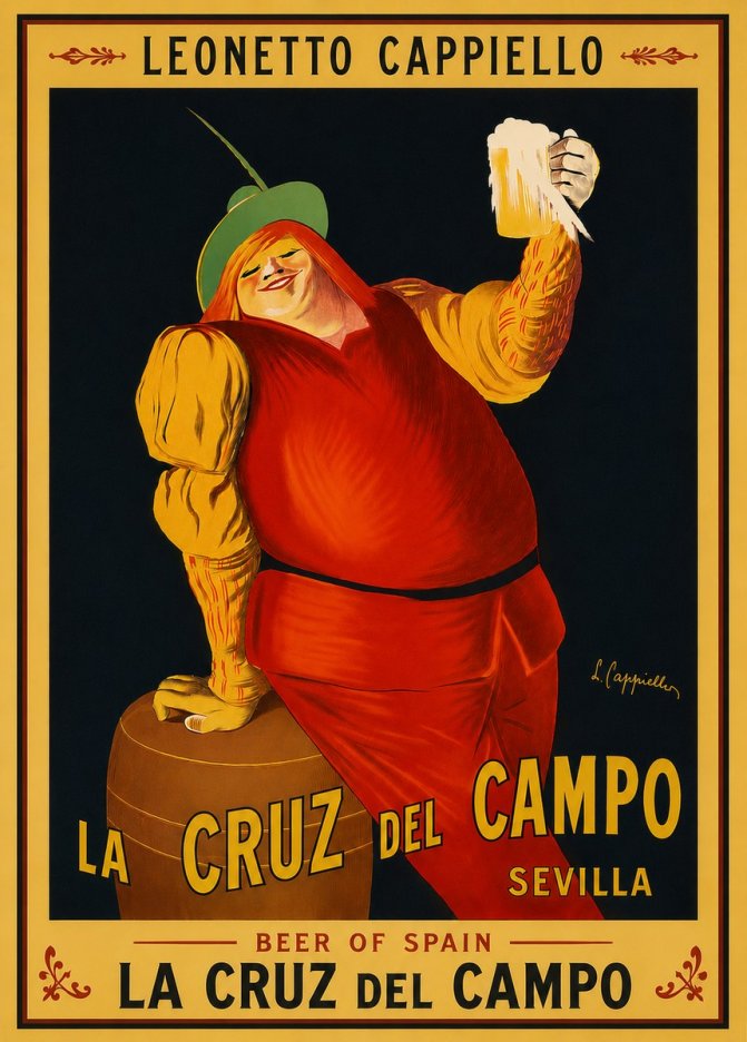 Leonetto Cappiello La Cruz Del Campo No6 - Affiche