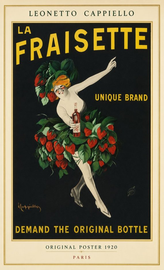 Leonetto Cappiello La Fraisette No1 - Affiche