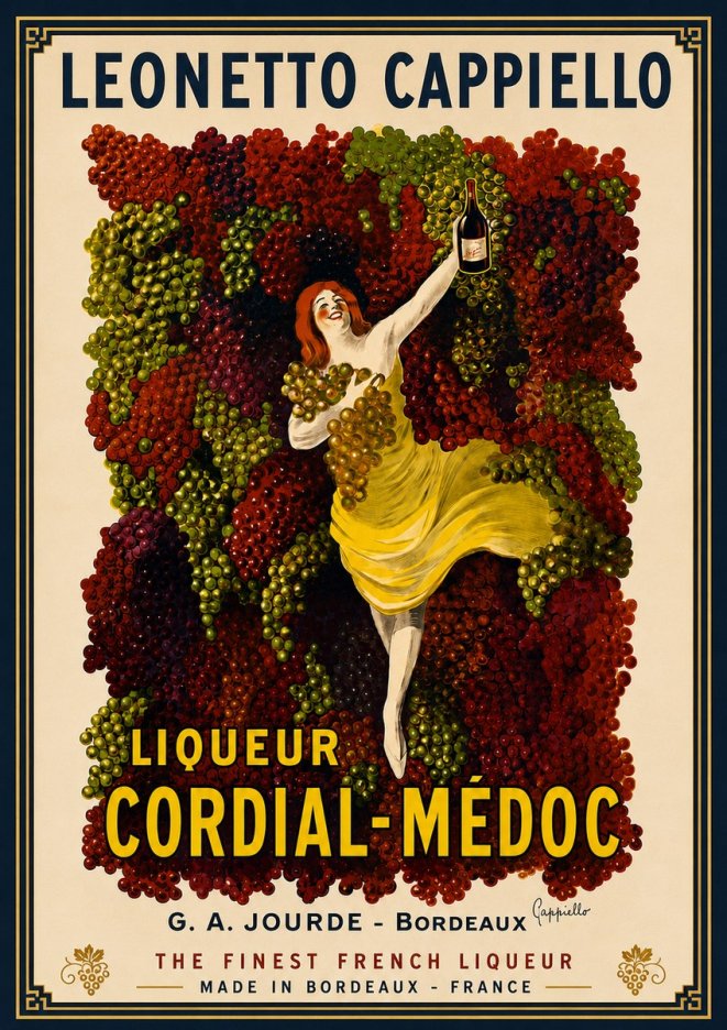 Leonetto Cappiello Liqueur Cordial-médoc No5 - Affiche