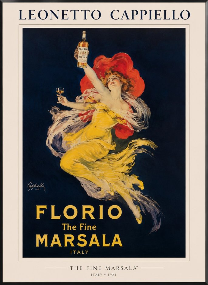 Leonetto Cappiello Florio the Fine Marsala No1 - Affiche