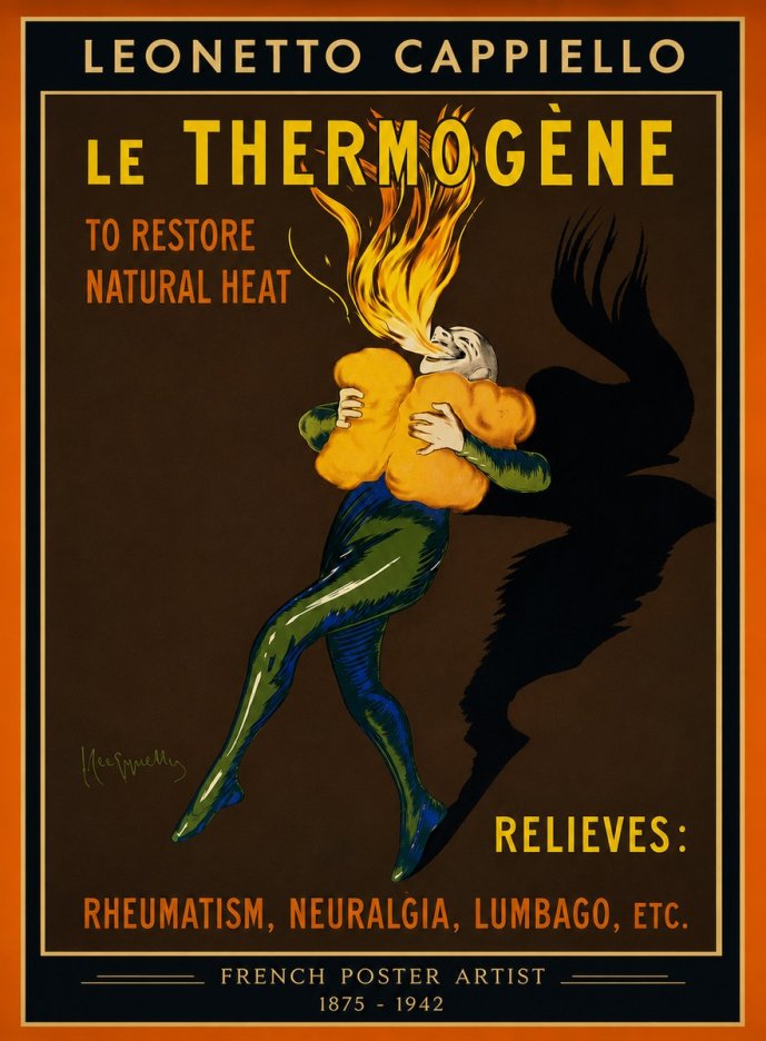Leonetto Cappiello Le Thermogène No4 - Affiche