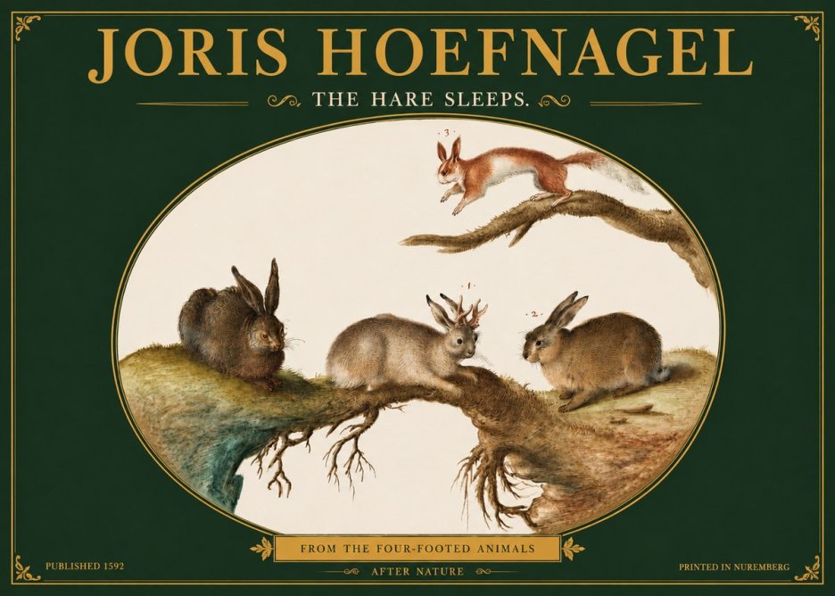 Joris Hoefnagel Lepvs Dormit No4 - Affiche
