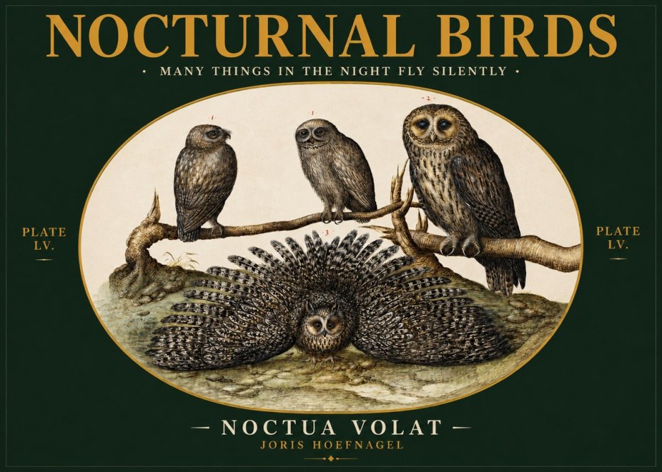 Joris Hoefnagel Noctva Volat No3 - Affiche