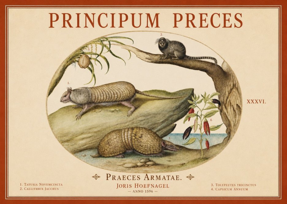 Joris Hoefnagel Praeces Armatae. No4 - Affiche