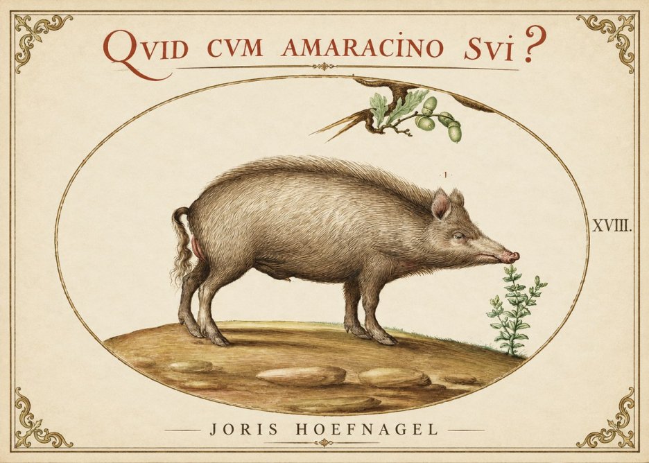Joris Hoefnagel Qvid Cvm Amaracino Svi? No1 - Affiche