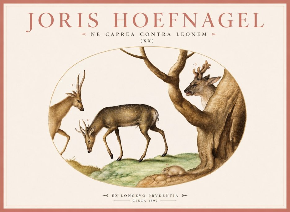 Joris Hoefnagel Do Not Rush Against the Lion. No3 - Affiche
