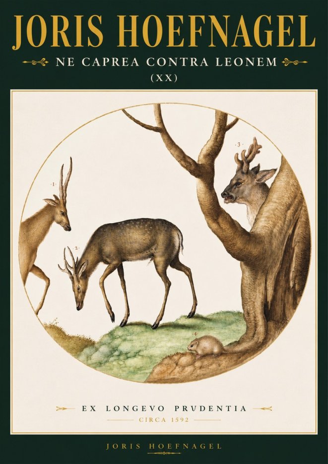 Joris Hoefnagel Do Not Rush Against the Lion. No4 - Affiche