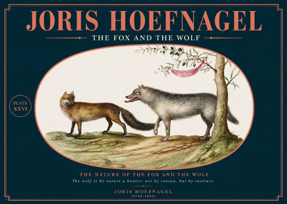 Joris Hoefnagel The Fox and the Wolf No2 - Affiche