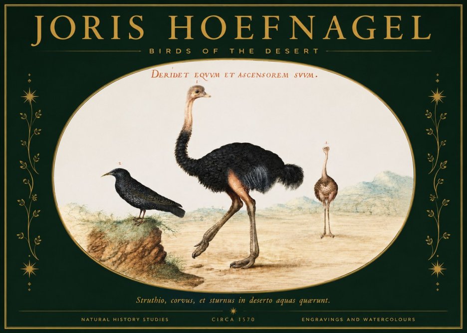 Joris Hoefnagel Birds of the Desert No2 - Affiche
