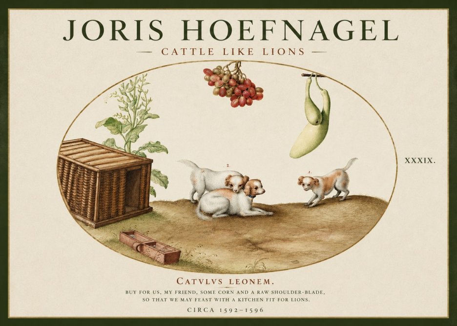 Joris Hoefnagel Cattle Like Lions No2 - Affiche