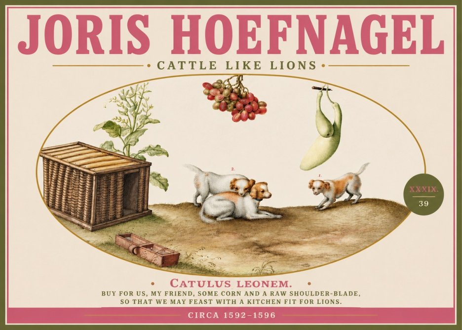 Joris Hoefnagel Cattle Like Lions No3 - Affiche