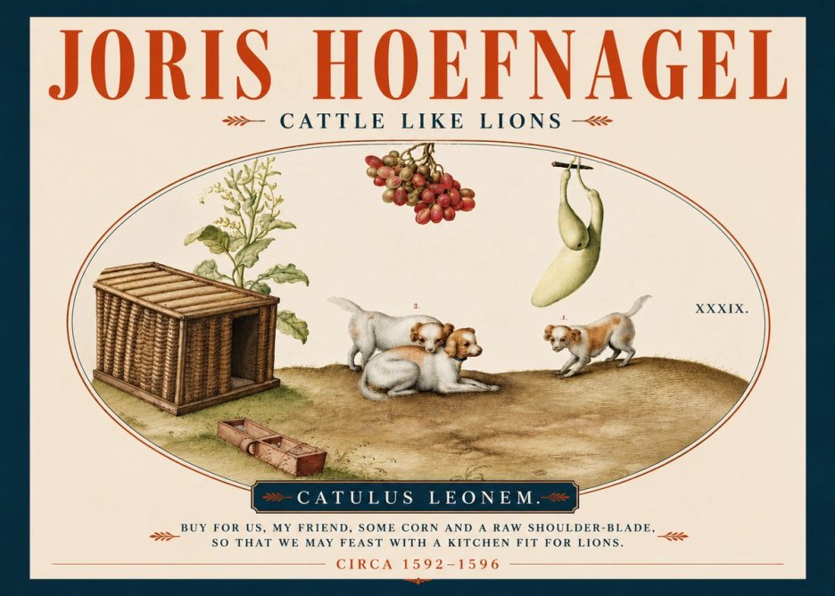 Joris Hoefnagel Cattle Like Lions No4 - Affiche