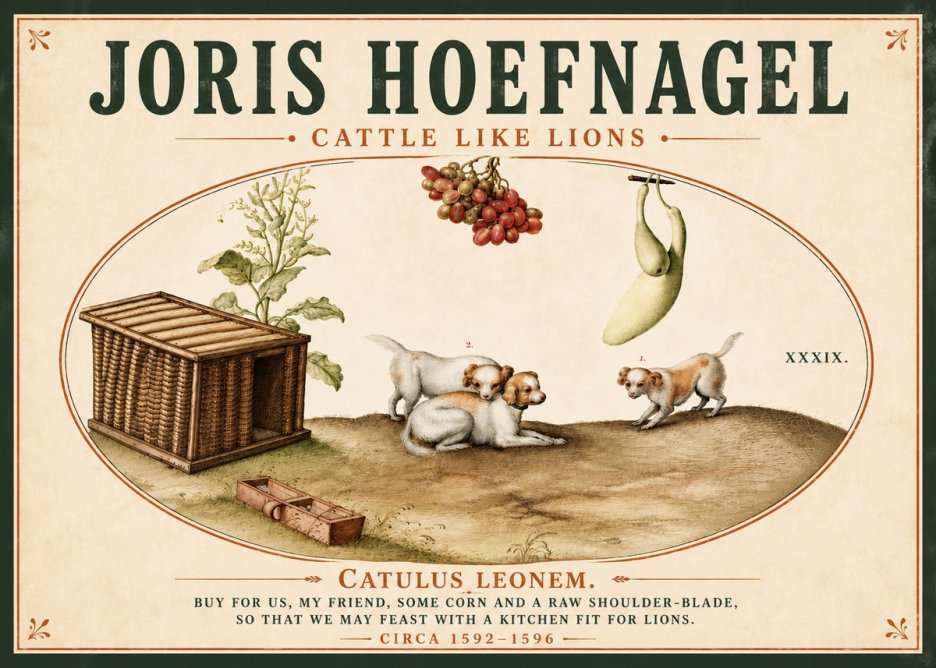Joris Hoefnagel Cattle Like Lions No5 - Affiche