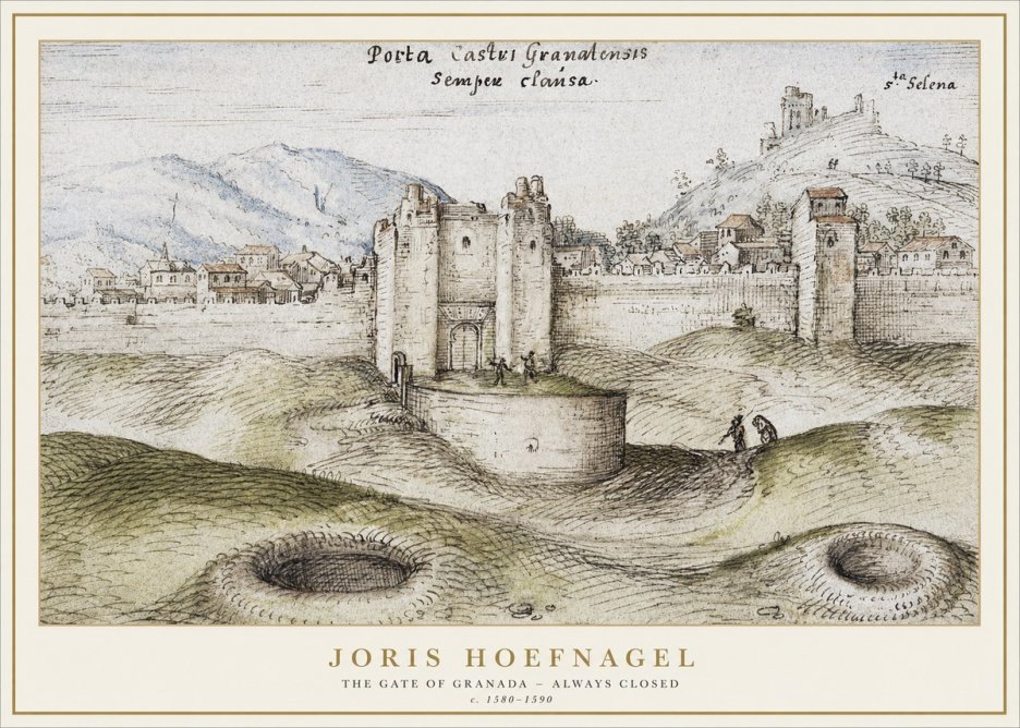 Joris Hoefnagel The Gate of Granada - Always Closed No1 - Affiche