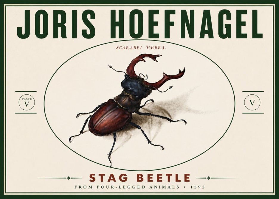 Joris Hoefnagel Stag Beetle No6 - Affiche